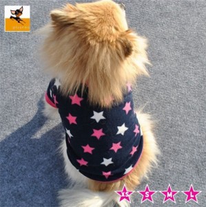 ペット用 服 半袖 ペット服 ペットウェア 半袖 犬 猫 星柄 スター ペット用品 ペットグッズ 犬用品 お散歩 お出掛け 防寒