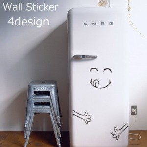 ウォールステッカー 壁紙シール インテリア雑貨 模様替え 飾り デコレーション 室内装飾 キャラクター 可愛い 冷蔵庫 子供部屋