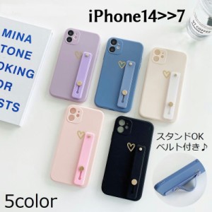 iPhoneケース スマホケース カバー ベルト リング スタンド 耐衝撃 落下防止 背面 カメラ保護 傷防止 TPU ソフト 