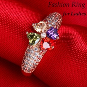 指輪 リング レディース 女性 アクセサリー ファッション ラインストーン クローバー キラキラ 太め プレゼント