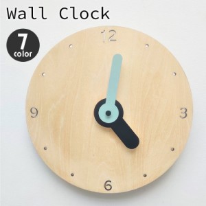 壁掛け時計 ウォールクロック かけ時計 おしゃれ かわいい シンプル ナチュラル 木製 子供部屋 キッズ 組み立て 乾電池 ウォ