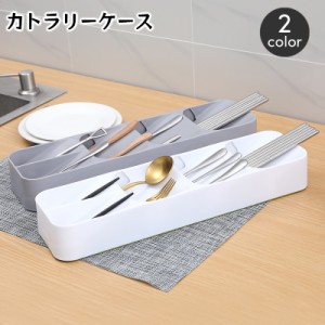 カトラリーケース カトラリートレイ カトラリートレー キッチン用品 斜め 引き出し 収納トレイ カトラリー収納 箸 はし フォー