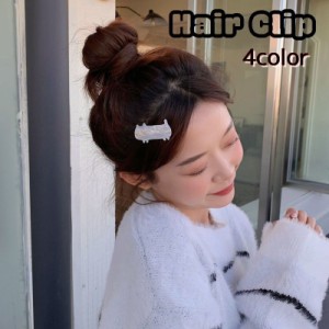 ヘアクリップ サイドクリップ ヘアアクセサリー 前髪 髪飾り バレッタ ヘアピン クリップ 猫 ネコ かわいい キュート 癒し 