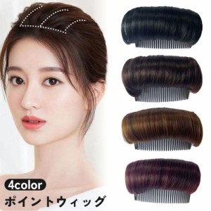 ポイントウィッグ 部分ウィッグ ヘアピース つけ毛 付け毛 増毛 ボリューム つむじカバー エクステ 自然 ナチュラル エクステ