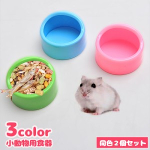 小動物用食器 フードボウル 2個セット ペット用品 エサ入れ 餌入れ エサやり 水やり 小さめ ミニサイズ ハムスター リス ハ