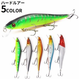 ハードルアー ミノープラグ 14cm フック付き 小魚デザイン 3Dアイ 疑似餌 偽餌 釣り具 フィッシング用品 海釣り 川釣り