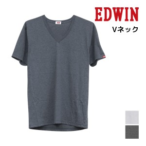 EDWIN エドウィン VネックTシャツ 半袖丸首 アズ as | メンズ 紳士 男性 下着 インナー tシャツ vネック 紳士肌着 メンズティーシャツ 男
