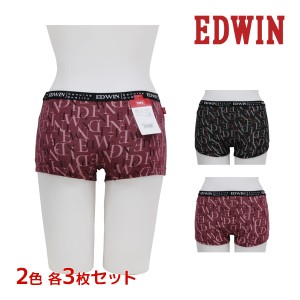 2色3枚ずつ 送料無料 6枚セット EDWIN エドウィン 1分丈 ショーツ パンツ 下着 アズ | ボクサーパンツ ティーンズ 女の子 小学生 中学生 