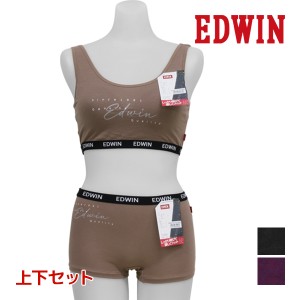 EDWIN エドウィン ハーフトップ&ショーツ 上下セット 下着 アズ | 下着セット 上下 ティーンズ ガールズ ジュニア 女の子 ブラショーツ 