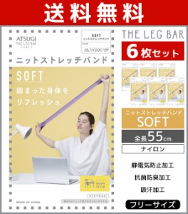 送料無料6枚セット ATSUGI THE LEG BAR アツギザレッグバー ニットストレッチバンド ソフトタイプ アツギ ATSUGI | ストレッチバンド ス