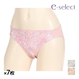 送料無料 同色7枚セット e-select イーセレクト チュールレース ショーツ ペアショーツ アツギ ATSUGI | パンツ パンティ パンティー お