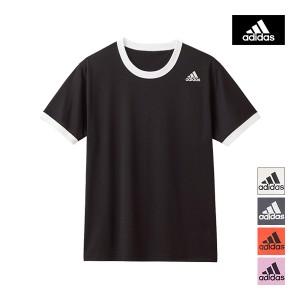 adidas アディダス 半袖丸首 Tシャツ グンゼ GUNZE | tシャツ リンガーTシャツ 半袖 リンガー シャツ 半袖tシャツ スポーツウェア スポー