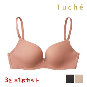 3色1枚ずつ 送料無料3枚セット Tuche トゥシェ mochibra ワイヤレスブラジャー グンゼ GUNZE | ノンワイヤーブラジャー ブラジャー ブラ 