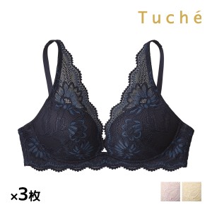 送料無料 同色3枚セット Tuche トゥシェ Sweet Make Bra ワイヤレスブラジャー グンゼ GUNZE | ノンワイヤーブラジャー ブラジャー ブラ 