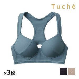 送料無料 同色3枚セット Tuche トゥシェ ACTIBALANCE アクティバランス ノンワイヤーブラジャー グンゼ GUNZE | ブラジャー ブラ ハーフ