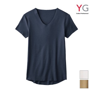 YG ワイジー NEXTRA+ CUT OFF 持続天然発熱 VネックTシャツ インナー グンゼ GUNZE | 発熱 発熱シャツ 保温 あったか あったかインナー 