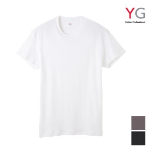 30%OFF YG ワイジー ダブルホット クルーネックTシャツ 半袖丸首 グンゼ GUNZE 綿100% | 男性下着 メンズインナー ティーシャツ 紳士 イ