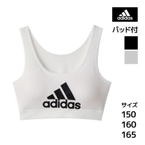 30%OFF ジュニアレディース adidas アディダス ハーフトップ パッド入り グンゼ GUNZE |スポーツブラジャー 女の子 女児 ガールズ キッズ