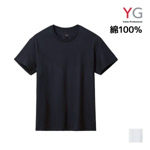 YG ワイジー NEXTRA+ DRYDEO クルーネックTシャツ 天竺 綿100% インナー グンゼ GUNZE | メンズ 男性 紳士 tシャツ クルーネック 丸首 半