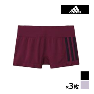 送料無料 同色3枚セット adidas アディダス シームレス ハーフショーツ パンツ グンゼ GUNZE | ショーツ パンティ ボクサー 女性下着 ア