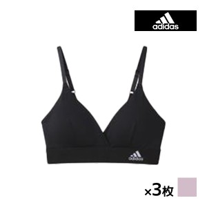 送料無料 同色3枚セット adidas アディダス スタイルアップ ブラレット スポーツブラジャー スポブラ グンゼ GUNZE | ノンワイヤー ブラ 