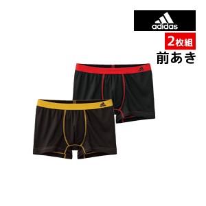 30%OFF adidas アディダス ボクサーブリーフ 前あき 2枚組 グンゼ GUNZE | メンズ 男性 紳士 下着 前開き 肌着 ボクサー パンツ ショーツ