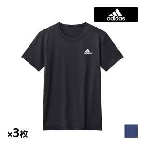 送料無料 同色3枚セット adidas アディダス Tシャツ メンズ 男性 グンゼ GUNZE | tシャツ カットソー スポーツ スポーツウェア トレーニ