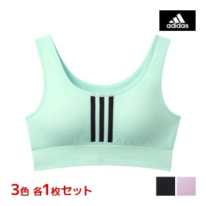 3色1枚ずつ 送料無料3枚セット adidas アディダス ハーフトップ スポーツブラジャー スポブラ グンゼ GUNZE | ハーフトップブラ ハーフト