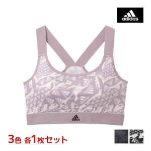 3色1枚ずつ 送料無料3枚セット adidas アディダス ハーフトップ スポーツブラジャー スポブラ グンゼ GUNZE | ハーフトップブラ ハーフト