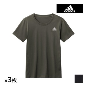 送料無料 同色3枚セット adidas アディダス Tシャツ メンズ 男性 グンゼ GUNZE | tシャツ カットソー スポーツ スポーツウェア トレーニ