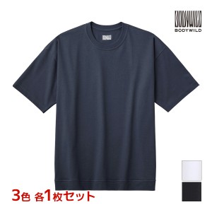 3色1枚ずつ 送料無料3枚セット BODYWILD ボディワイルド ジェンダーニュートラル Tシャツ グンゼ GUNZE | tシャツ オーバーサイズ ジェン