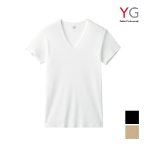 YG ワイジー NEXTRA+ COOL VネックTシャツ 綿100% インナー グンゼ GUNZE | メンズ 男性 tシャツ vネック ひんやり 速乾 冷感 涼しい 涼