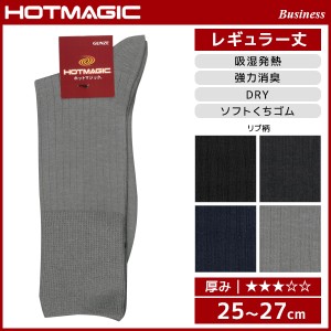 HOTMAGIC ホットマジック ビジネス メンズソックス グンゼ GUNZE くつした くつ下 冷え取り靴下 発熱ソックス 防寒インナー 温感 ヒート