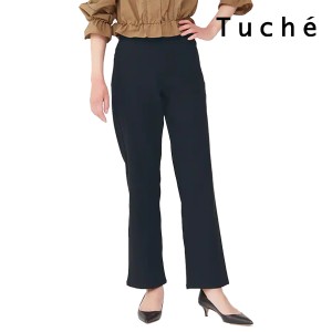 Tuche トゥシェ ハイライズストレート パンツ 綿混 フルレングス丈 レギンスパンツ グンゼ GUNZE | レディース 女性 婦人 レギンス レギ