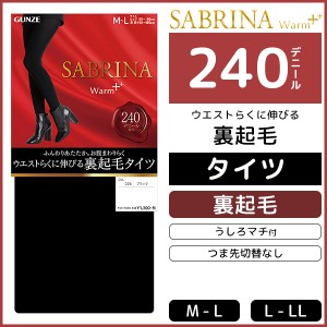 SABRINA サブリナ ウォームプラス 240デニールタイツ 裏起毛タイツ 防寒 温感 裏起毛 通販 | グンゼ レディース タイツ 黒タイツ GUNZE 