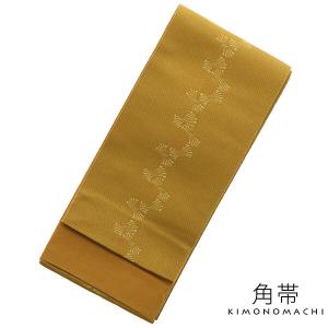 平和屋着物○男性 角帯 海松茶色 正絹 逸品 DAAT0253ob