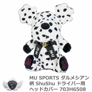 MU SPORTS エムユースポーツ ダルメシアン柄 ShuShu ドライバー用ヘッドカバー 703H6508