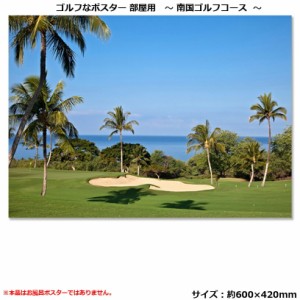 南国ゴルフコースポスター 部屋用 POST007