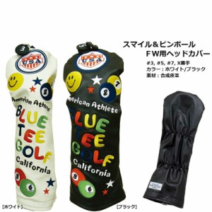 BLUE TEE GOLF ブルーティーゴルフ スマイル＆ピンボール ＦＷ用ヘッドカバー