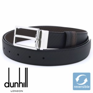 ダンヒル ベルト DUNHILL メンズベルト リバーシブル シャーシ レザー メンズ 男性用 ブラック ブラウン 24R4T21RR001  【父の日 誕生日 