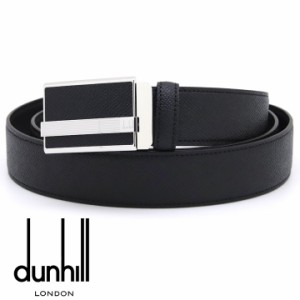 ダンヒル ベルト DUNHILL メンズベルト オートロック式 スライドアジャスター カドガン レザー メンズ 男性用 ブラック 24R4A22AS001  【