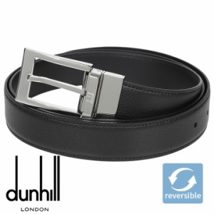 ダンヒル ベルト DUNHILL メンズベルト リバーシブル レザー メンズ 男性用 ブラック 21R4T58CR001  【父の日 誕生日 お祝い プレゼント 