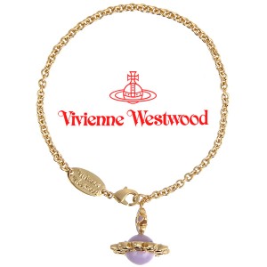 ヴィヴィアンウエストウッド ブレスレット Vivienne Westwood  ヴィヴィアン クリスタルオーブブレスレット バイオレット 【父の日 誕生