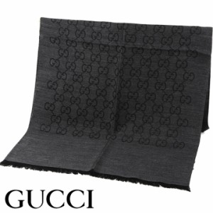 グッチ ストール GUCCI マフラー GG柄 ユニセックス 男女兼用 メンズ レディース チャコール 165904 3G646 1100の