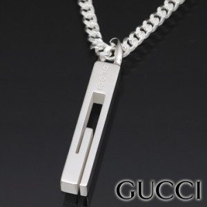 グッチ ネックレス GUCCI Gマーク ペンダント Gモチーフ シルバー925 メンズ レディース 男女兼用 225055-J8400-8106 【父の日 誕生日 お