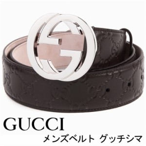 グッチ ベルト GUCCI グッチシマ Gバックル メンズベルト ダークブラウン 411924-CWC1N-2140 【母の日 誕生日 お祝い プレゼント ギフト