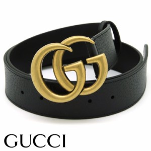 グッチ ベルト GUCCI GGマーモント ダブルG Gバックル メンズベルト ブラック アンティークゴールド 406831-DJ20T-1000 【父の日 誕生日 