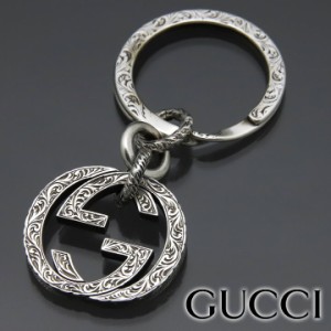 グッチ キーリング GUCCI キーホルダー インターロッキングG シルバー 455308-J8400-0811 【クリスマス 誕生日 お祝い プレゼント ギフト