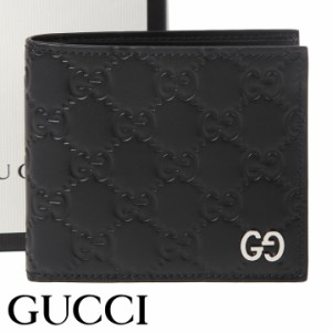 グッチ 財布 GUCCI 二つ折り財布 ドリアン GGシグネチャー メンズ ブラック 473922-CWC1N-1000 【父の日 誕生日 お祝い プレゼント ギフ