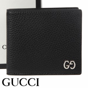 グッチ 財布 GUCCI 二つ折り財布 ドリアン メンズ ブラック 473922-A7M0N-1000 【父の日 誕生日 お祝い プレゼント ギフト】